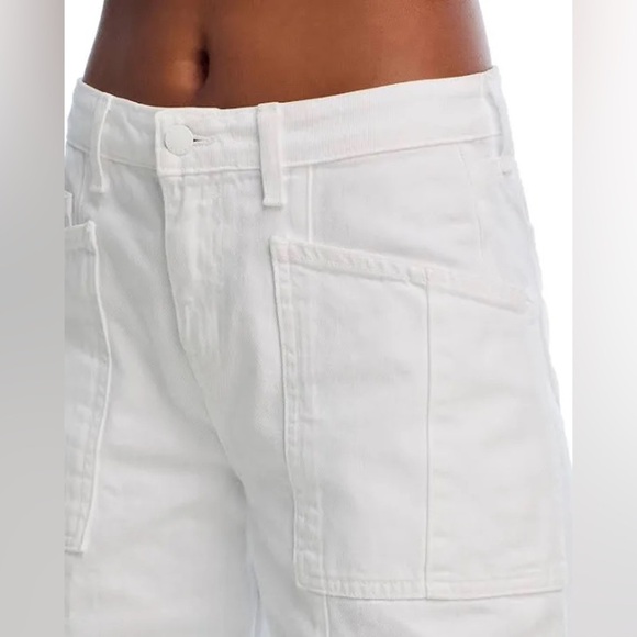 New L’Agence Cody High Waist Barrel Leg Rodeo Jeans Blanc White Sz 26 - Picture 12 of 13
